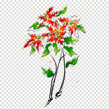 Floral design Painting Illustration, Drawing plant transparent background PNG clipart