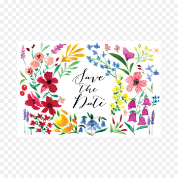 Floral design Save the date Convite In memoriam card RSVP - aquarelles mockup 