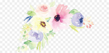 Floral design Watercolor painting Flower Illustration - Watercolor flower vector 