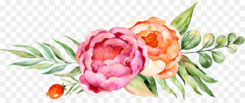 Floral design Watercolor painting Flower - Watercolor floral decoration 