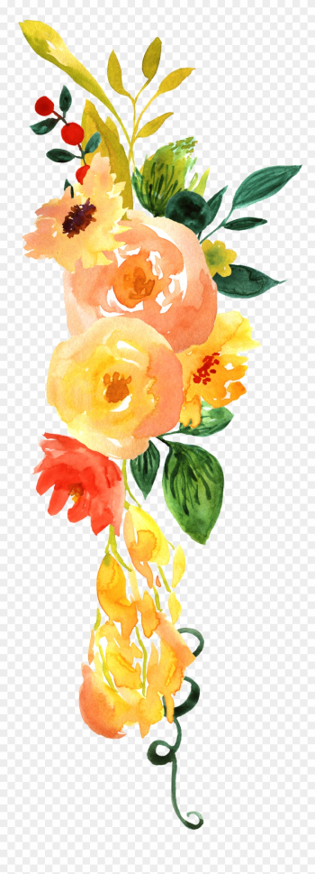 Floral Design Watercolor Painting Flower - Watercolor Painting