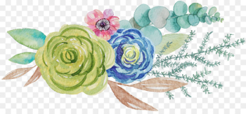 Floral design Watercolor painting - Fresh and elegant floral watercolor number 