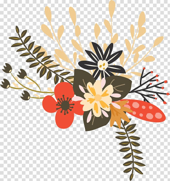 Floral design Watercolor painting, Watercolor floral decoration transparent background PNG clipart