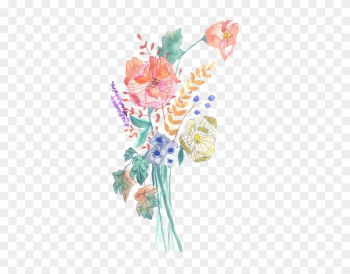 Floral Design Watercolour Flowers Watercolor Painting - Watercolor Png Rose Flowers