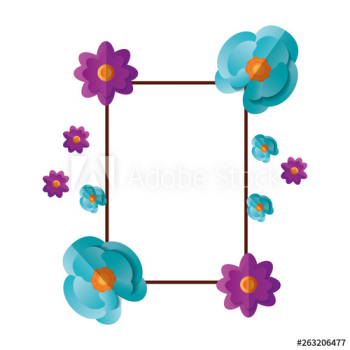floral flowers frame decoration floral flowers frame decoration