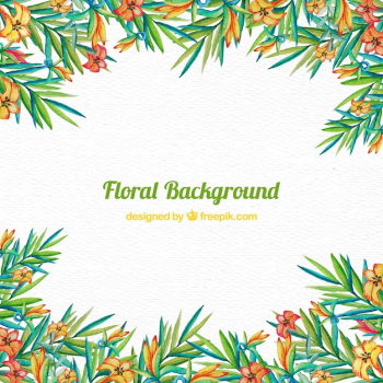 Floral frame background Floral frame background