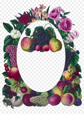 Floral Frame Oval Vintage Floral Frame Oval Vintage