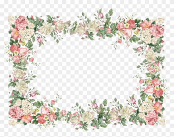 Floral Frame Png File - Vintage Flower Frame