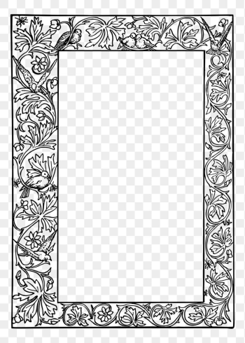 Floral frame png sticker illustration, | Free PNG - rawpixel