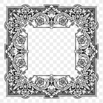 Floral frame png sticker illustration, | Free PNG - rawpixel