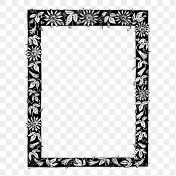 Floral frame png sticker vintage | Free PNG - rawpixel