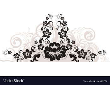 Floral illustration vector image Floral illustration vector image