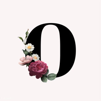 Floral letter O font | Free stock vector - 583160 Floral letter O font | Free stock vector - 583160