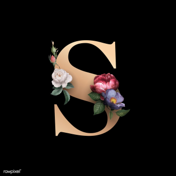 Floral letter S font | Free stock illustration - 583193 Floral letter S font | Free stock illustration - 583193