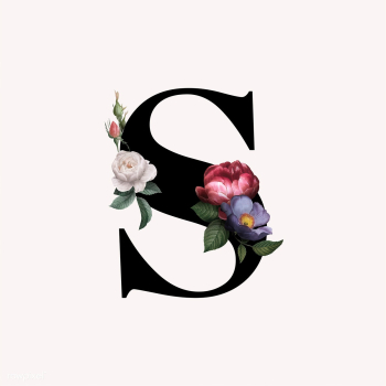 Floral letter S font | Free stock vector - 583158 Floral letter S font | Free stock vector - 583158