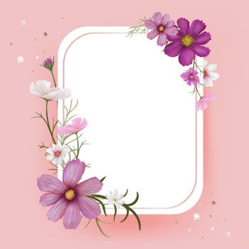 Floral mockup frame illustration Floral mockup frame illustration