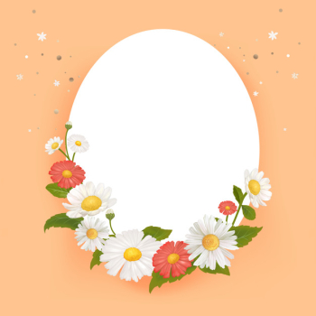 Floral mockup frame illustration Floral mockup frame illustration