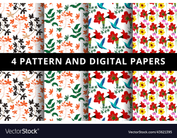floral pattern and digital paper floral pattern and digital paper