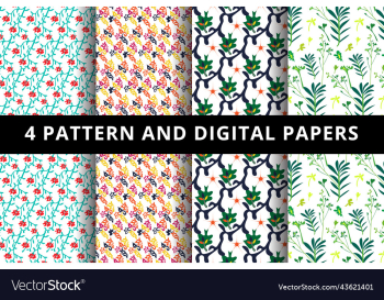 floral pattern and digital paper floral pattern and digital paper