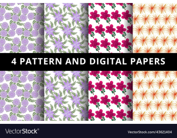 floral pattern and digital paper floral pattern and digital paper