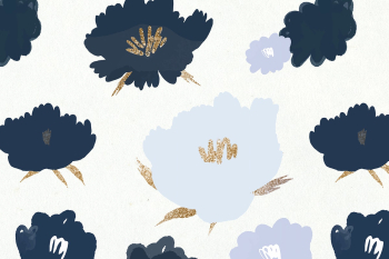 Floral pattern background psd hand drawn Floral pattern background psd hand drawn