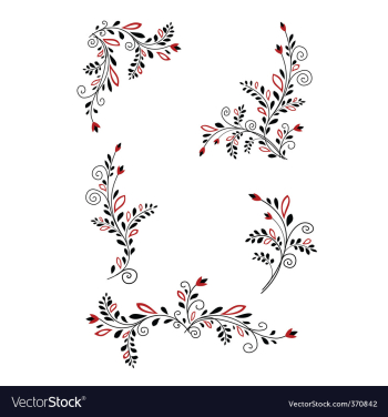 Floral pattern vector image Floral pattern vector image
