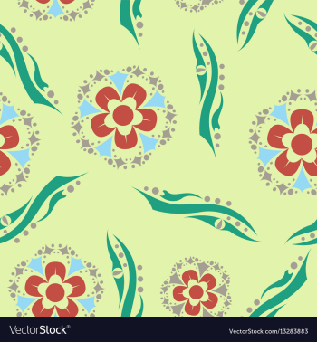 Floral pattern vintage decorative elements vector image Floral pattern vintage decorative elements vector image