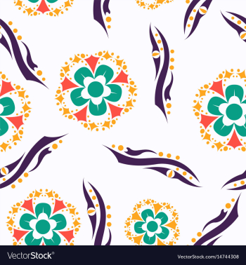Floral pattern vintage decorative elements vector image Floral pattern vintage decorative elements vector image