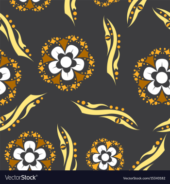 Floral pattern vintage decorative elements vector image Floral pattern vintage decorative elements vector image