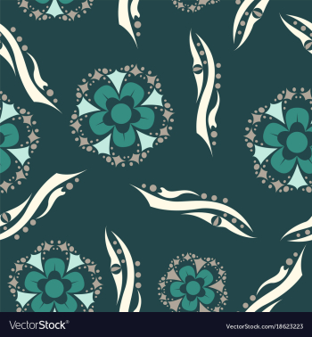 Floral pattern vintage decorative elements vector image Floral pattern vintage decorative elements vector image