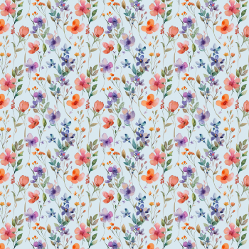 Floral Pattern with Vibrant Spring Flowers Floral Pattern with Vibrant Spring Flowers
