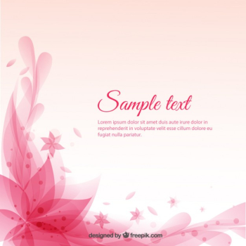 Floral pink background Free Vector