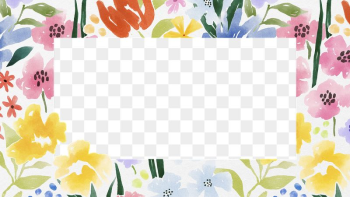 Floral rectangle frame png botanical | Free PNG - rawpixel