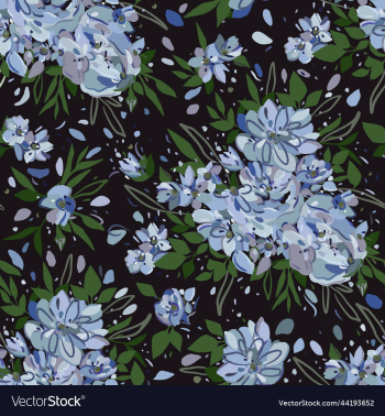 floral seamless pattern with blue flowers floral seamless pattern with blue flowers