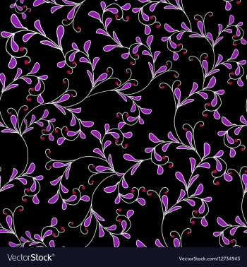 Floral seamless texture vector image