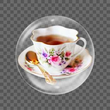 Floral tea cup png sticker, | Free PNG - rawpixel