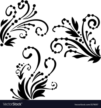 Floral vector image