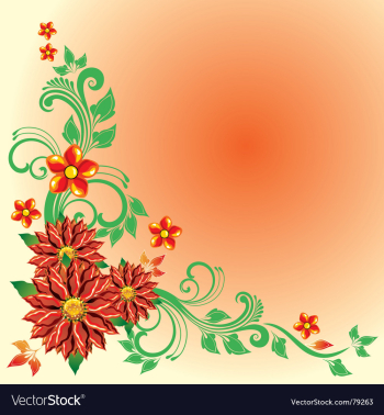Floral vector image Floral vector image