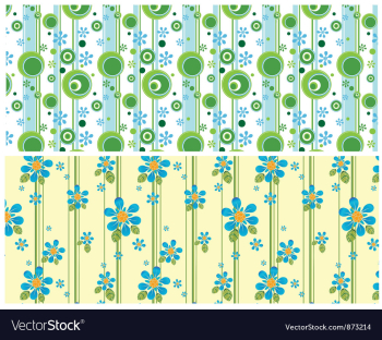 Floral web banner vector image