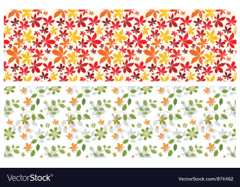 Floral web banner vector image