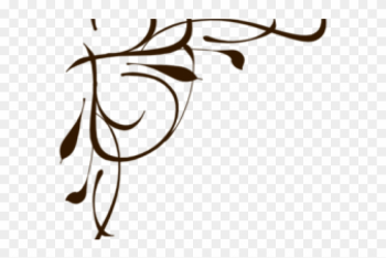 Flourish Clipart Swirly Line - Calligraphy Borders For Microsoft Word