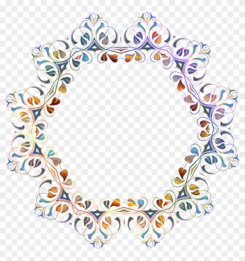 Flourish Frame 23 - Flower Frame Background Transparent