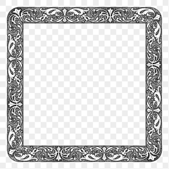 Flourish frame png sticker illustration, | Free PNG - rawpixel