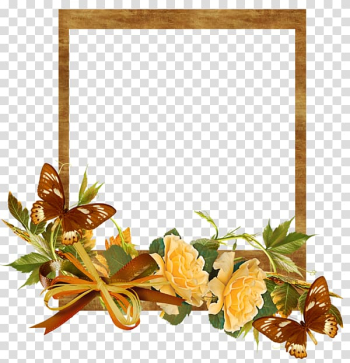 Flower , Autumn Flowers Frame transparent background PNG clipart