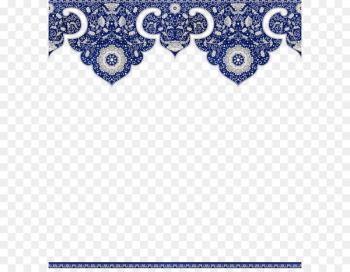 Flower Blue - Chinese Floral Border Flower Blue - Chinese Floral Border