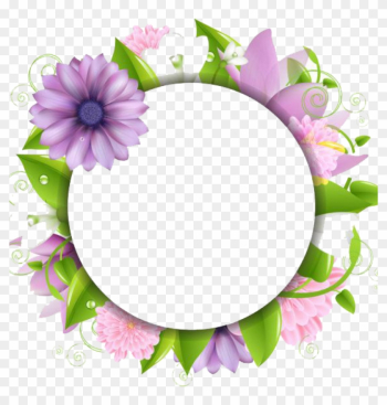 Flower Border Png Download Flowers Borders Free Png - Clip Art Flowers Border