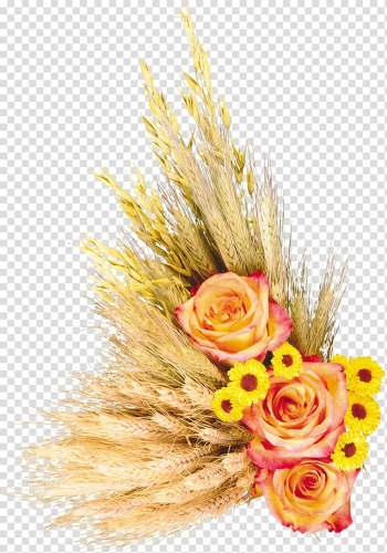Flower bouquet Garden roses Ear , Wheat harvest transparent background PNG clipart Flower bouquet Garden roses Ear , Wheat harvest transparent background PNG clipart