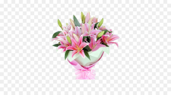 Flower bouquet Gift Valentine's Day Delivery - Bouquet of pink lilies 
