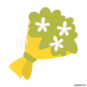 Flower bouquet icon
