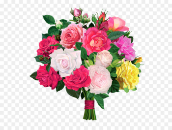 Flower bouquet Rose Clip art - Rose Bouquet PNG Transparent Clipart 